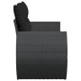 Sofá de jardín 2 plazas con cojines ratán sintético negro by , Outdoor sofas - Ref: Foro24-365973, Price: 164,78 €, Discount: %