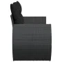 Zweiplätziges Gartensofa mit schwarzen Kunststoff-Rattan-Kissen. von , Outdoor-Sofas - Ref: Foro24-365973, Preis: 191,83 €, R...