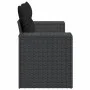 Sofá de jardín 2 plazas con cojines ratán sintético negro by , Outdoor sofas - Ref: Foro24-365992, Price: 188,80 €, Discount: %