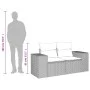 Sofá de jardín 2 plazas con cojines ratán sintético negro by , Outdoor sofas - Ref: Foro24-365992, Price: 188,80 €, Discount: %