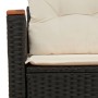Sofá de jardín 2 plazas con cojines ratán sintético negro by , Outdoor sofas - Ref: Foro24-366021, Price: 168,17 €, Discount: %