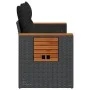 Sofá de jardín 2 plazas con cojines ratán sintético negro by , Outdoor sofas - Ref: Foro24-365978, Price: 183,15 €, Discount: %