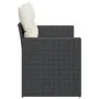 Sofá de jardín 2 plazas con cojines ratán sintético negro by , Outdoor sofas - Ref: Foro24-366016, Price: 152,75 €, Discount: %
