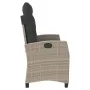 Garten-Liegestuhl mit grauen Kissen aus synthetischem Rattan von , Gartenbänke - Ref: Foro24-368231, Preis: 198,59 €, Rabatt: %