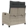 Garten-Liegestuhl mit grauen Kissen aus synthetischem Rattan von , Gartenbänke - Ref: Foro24-368231, Preis: 198,59 €, Rabatt: %