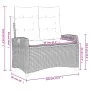 Garten-Liegesessel mit schwarzen Kunststoff-Rattan-Kissen. von , Gartenbänke - Ref: Foro24-368225, Preis: 194,24 €, Rabatt: %