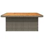 Gartentisch aus grauem PE-Rattan und Akazienholz 110x110x71 cm von , Gartentische - Ref: Foro24-368273, Preis: 179,01 €, Raba...