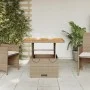 Gartentisch aus Kunst-Rattan und Akazienholz in Beige, 80x80x71 cm. von , Gartentische - Ref: Foro24-368271, Preis: 145,26 €,...