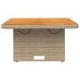 Gartentisch aus Kunst-Rattan und Akazienholz in Beige, 80x80x71 cm. von , Gartentische - Ref: Foro24-368271, Preis: 145,26 €,...