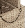 Gartentisch aus Kunst-Rattan und Akazienholz in Beige, 80x80x71 cm. von , Gartentische - Ref: Foro24-368271, Preis: 129,92 €,...