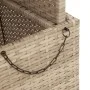 Gartentisch aus Kunst-Rattan und Akazienholz in Beige, 80x80x71 cm. von , Gartentische - Ref: Foro24-368271, Preis: 145,26 €,...