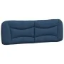 Padded headboard with blue fabric 160 cm by , Headboards and footboards - Ref: Foro24-374594, Price: 88,86 €, Discount: %