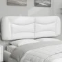 Cabecero de cama acolchado cuero sintético blanco 160 cm de , Cabeceros y pies de cama - Ref: Foro24-374596, Precio: 87,81 €,...