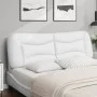 Cabecero de cama acolchado cuero sintético blanco 160 cm de , Cabeceros y pies de cama - Ref: Foro24-374596, Precio: 87,81 €,...