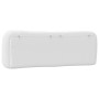 Cabecero de cama acolchado cuero sintético blanco 160 cm