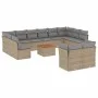 Set sofás de jardín con cojines 13 pzas ratán sintético beige by , Garden sets - Ref: Foro24-3223917, Price: 793,70 €, Discou...