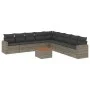 Set de sofás de jardín 10 pzas con cojines ratán sintético gris by , Garden sets - Ref: Foro24-3224170, Price: 562,20 €, Disc...