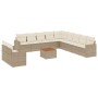Set de sofás de jardín 12 pzas y cojines ratán sintético marrón by , Garden sets - Ref: Foro24-3224203, Price: 810,77 €, Disc...