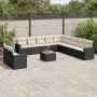 Set de sofás de jardín 12 piezas cojines ratán sintético negro by , Garden sets - Ref: Foro24-3224201, Price: 743,81 €, Disco...