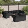 Set sofás de jardín 14 pzas con cojines ratán sintético negro by , Garden sets - Ref: Foro24-3223920, Price: 882,72 €, Discou...