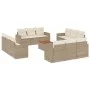 Set sofás de jardín con cojines 13 pzas ratán sintético beige by , Garden sets - Ref: Foro24-3224056, Price: 990,17 €, Discou...