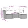 Juego de sofás jardín con cojines 4 pzas ratán sintético beige by , Garden sets - Ref: Foro24-3249377, Price: 272,84 €, Disco...