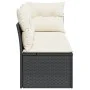 Dreisitziges Gartensofa mit PE-Rattan-Kissen in Schwarz. von , Outdoor-Sofas - Ref: Foro24-366014, Preis: 175,75 €, Rabatt: %