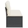 Sofá de jardín de 4 plazas con cojines en ratán sintético negro by , Outdoor sofas - Ref: Foro24-366000, Price: 200,61 €, Dis...