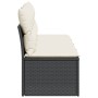 Sofá de jardín de 4 plazas con cojines en ratán sintético negro by , Outdoor sofas - Ref: Foro24-366000, Price: 191,18 €, Dis...
