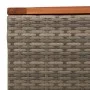 Gartentisch aus Akazienholz und grauem PE-Rattan 55x55x37 cm von , Gartentische - Ref: Foro24-366126, Preis: 49,16 €, Rabatt: %