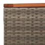 Mesa de jardín de madera de acacia y ratán PE gris 55x55x37 cm by , Garden tables - Ref: Foro24-366126, Price: 46,50 €, Disco...
