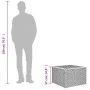 Gartentisch aus Akazienholz und grauem PE-Rattan 55x55x37 cm von , Gartentische - Ref: Foro24-366126, Preis: 49,16 €, Rabatt: %