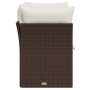 Sofá de jardín con cojines 2 plazas ratán sintético marrón by , Outdoor sofas - Ref: Foro24-366201, Price: 150,62 €, Discount: %