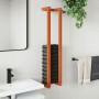 Toallero de madera de pino maciza marrón encerado 23x18x110 cm by , Towel racks - Ref: Foro24-844475, Price: 24,96 €, Discoun...