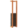 Toallero de madera de pino maciza marrón encerado 23x18x110 cm by , Towel racks - Ref: Foro24-844475, Price: 24,96 €, Discoun...