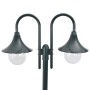 Farola de jardín con 2 luces aluminio verde oscuro E27 220 cm de , Iluminación de exterior - Ref: Foro24-44217, Precio: 136,3...