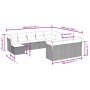 Gartensofa-Set 12-teilig mit schwarzen synthetischen Rattankissen von , Gartensets - Ref: Foro24-3250465, Preis: 694,71 €, Ra...