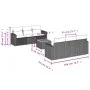 7-piece garden sofa set and beige synthetic rattan cushions by , Garden sets - Ref: Foro24-3224015, Price: 442,97 €, Discount: %