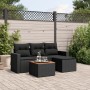 5-teiliges Gartenmöbel-Set und schwarze synthetische Rattankissen von , Gartensets - Ref: Foro24-3224088, Preis: 284,16 €, Ra...