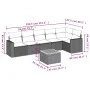 7-piece garden sofa set and beige synthetic rattan cushions by , Garden sets - Ref: Foro24-3224133, Price: 467,93 €, Discount: %