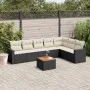 8-piece garden sofa set and black synthetic rattan cushions by , Garden sets - Ref: Foro24-3224152, Price: 452,30 €, Discount: %