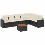 Set de sofás de jardín 8 piezas y cojines ratán sintético negro de , Conjuntos de jardín - Ref: Foro24-3224152, Precio: 437,0...