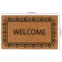 Tufted coconut fiber doormat 45x75 cm by , Doormats - Ref: Foro24-155619, Price: 28,29 €, Discount: %
