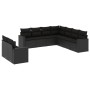 8-teiliges Gartensofa-Set und schwarze synthetische Rattankissen von , Gartensets - Ref: Foro24-3219135, Preis: 606,79 €, Rab...