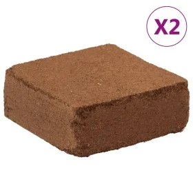 Coconut fiber blocks 2 pcs 5 kg each 10 kg total by , Earth and sand - Ref: Foro24-155729, Price: 55,60 €, Discount: %