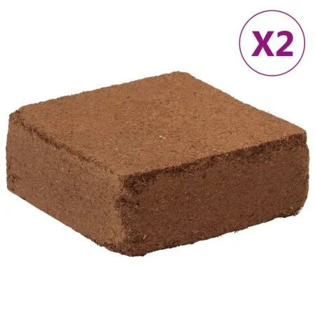 Coconut fiber blocks 2 pcs 5 kg each 10 kg total by , Earth and sand - Ref: Foro24-155729, Price: 55,60 €, Discount: %