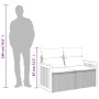 Garden sofa with cushions 2 seater gray synthetic rattan by , Outdoor sofas - Ref: Foro24-366146, Price: 160,51 €, Discount: %