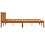 Bettgestell aus massivem, wachsbraunem Kiefernholz, 120 x 190 cm von , Betten und Lattenroste - Ref: Foro24-844803, Preis: 87...