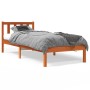 Wachsbrauner Bettrahmen aus massivem Kiefernholz, 75 x 190 cm von , Betten und Lattenroste - Ref: Foro24-844801, Preis: 64,51...