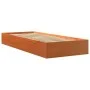 Estructura de cama madera maciza de pino marrón cera 75x190 cm de , Camas y somieres - Ref: Foro24-844822, Precio: 57,14 €, D...
